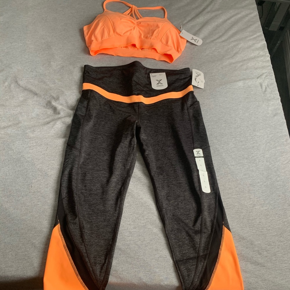 Workout leggings & bra